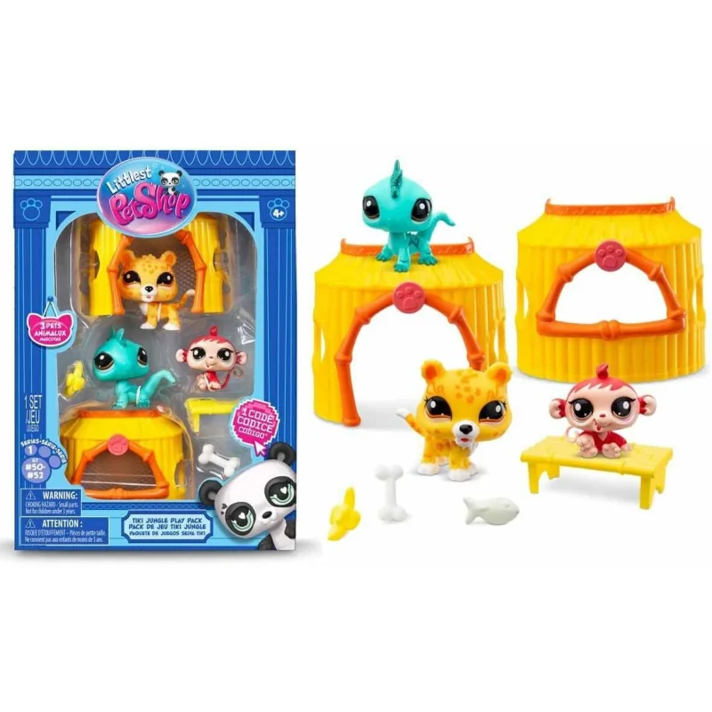 Littlest Pet Shop Tiki Jungle - Zvieratká z Džungľe, 3 postavičky LPS00515