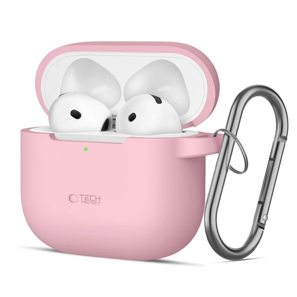 Tech-Protect Silicone Hook puzdro na Apple AirPods 4, ružové 