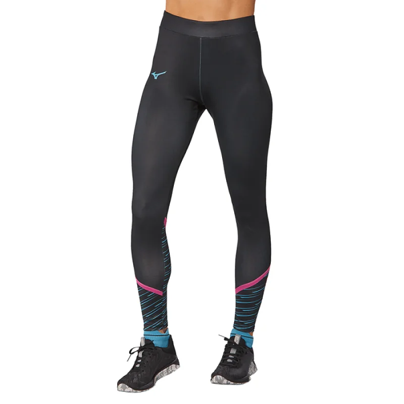 Mizuno Graphic Legging Dámske športové legíny, čierne, veľ. XS 