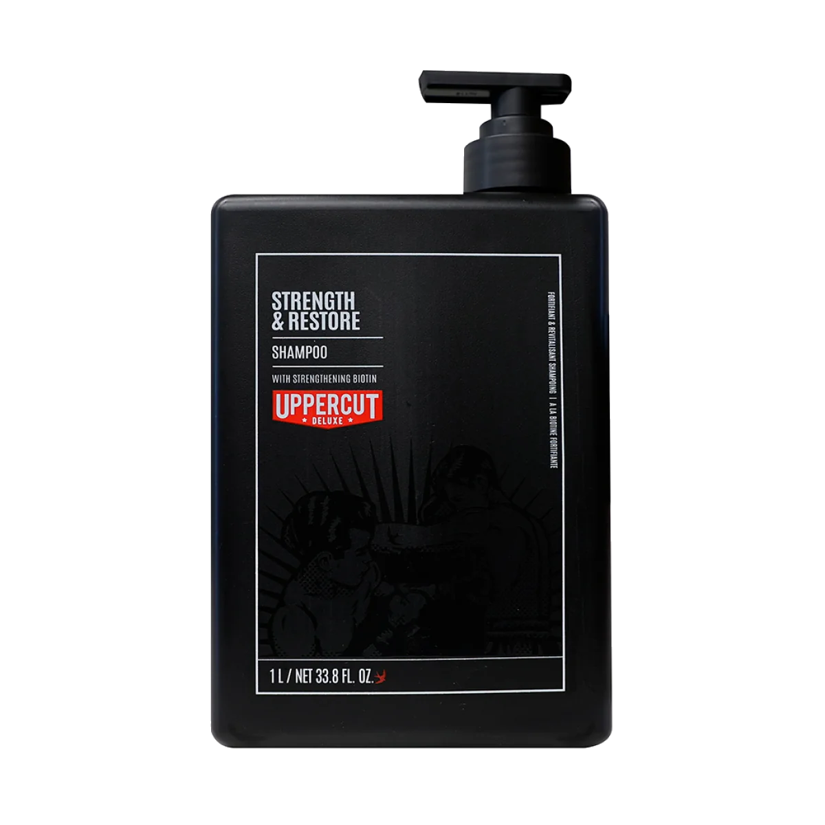 Šampón pre silu a obnovu vlasov Uppercut Deluxe Strength and Restore shampoo 1000ml