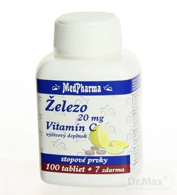 MedPharma ŽELEZO 20MG + Vit. C