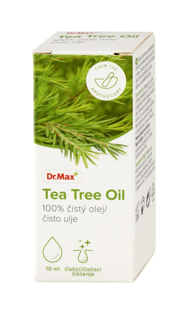 Dr. Max TEA TREE OIL 1×10 ml, olej na starostlivosť o vlasy a pleť