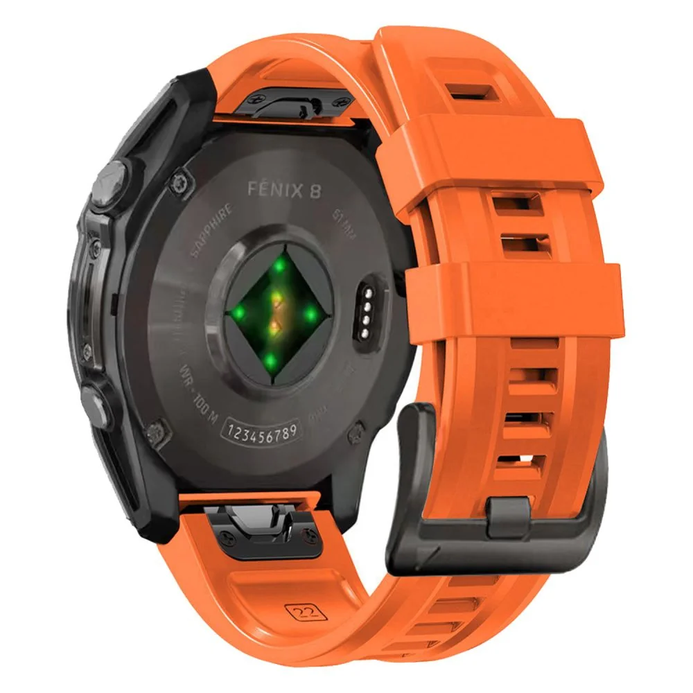 Tech-Protect Silicone remienok na Garmin Fenix 5 / 6 / 6 Pro / 7 / 8 4 7mm / E / 8 47mm, orange