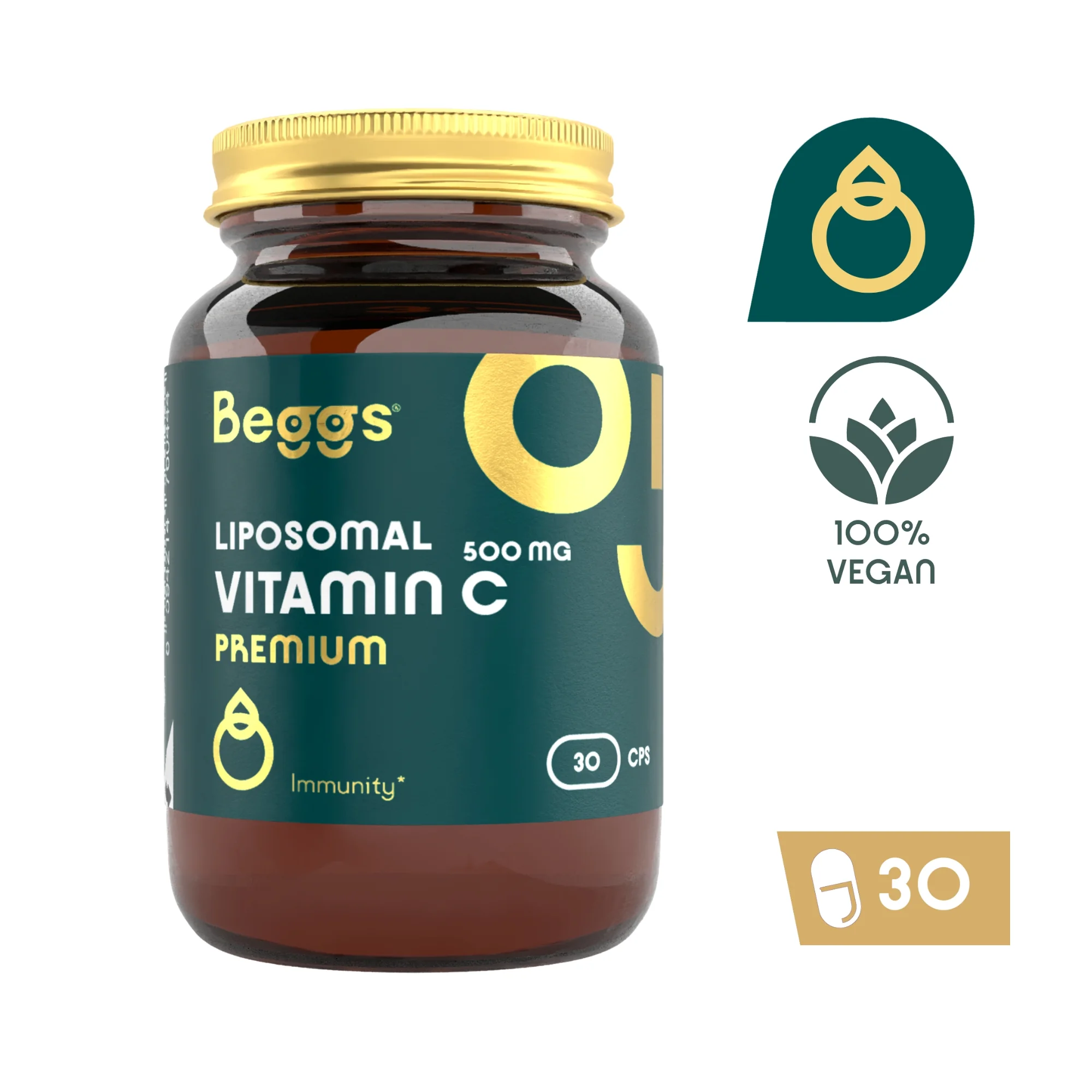 Beggs Liposomal Vitamin C 500 mg Premium 30 cps