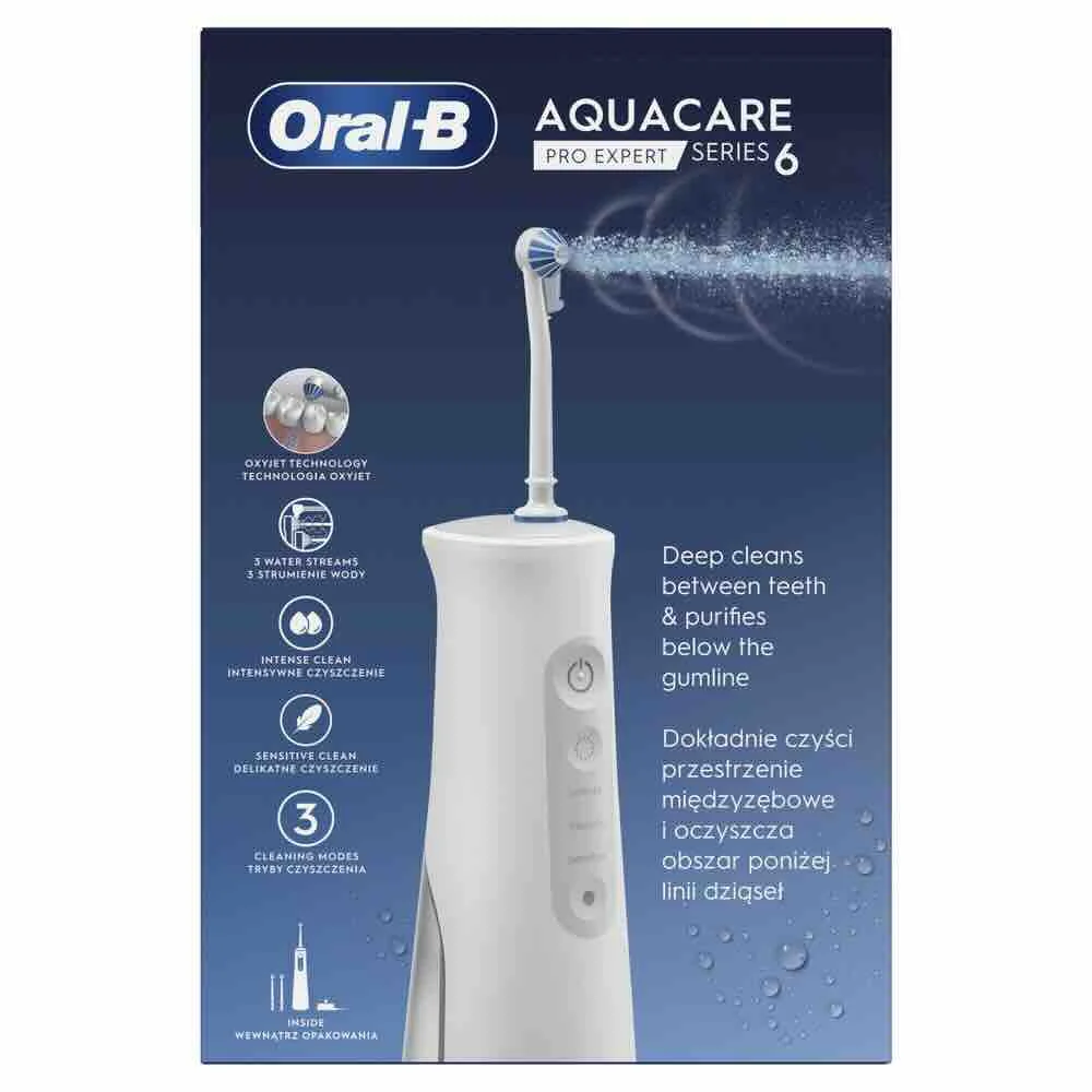 Oral-B AquaCare 6 Pro Expert ústna sprcha + 2NH 1×1 ks, sústna sprcha