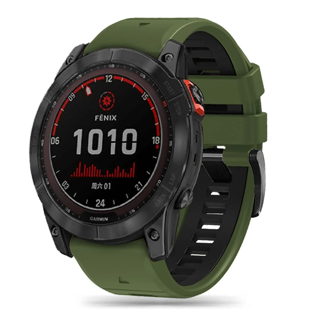 Tech-Protect Iconband remienok na Garmin Fenix 5x / 5x Plus / 6x / 6x Pro / 7x / 8 51mm, green/black