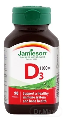 JAMIESON VITAMÍN D3 1000 IU 1×90 cps, vitamín d3