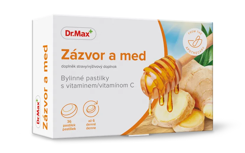 Dr.Max Zázvor a med, bylinné pastilky