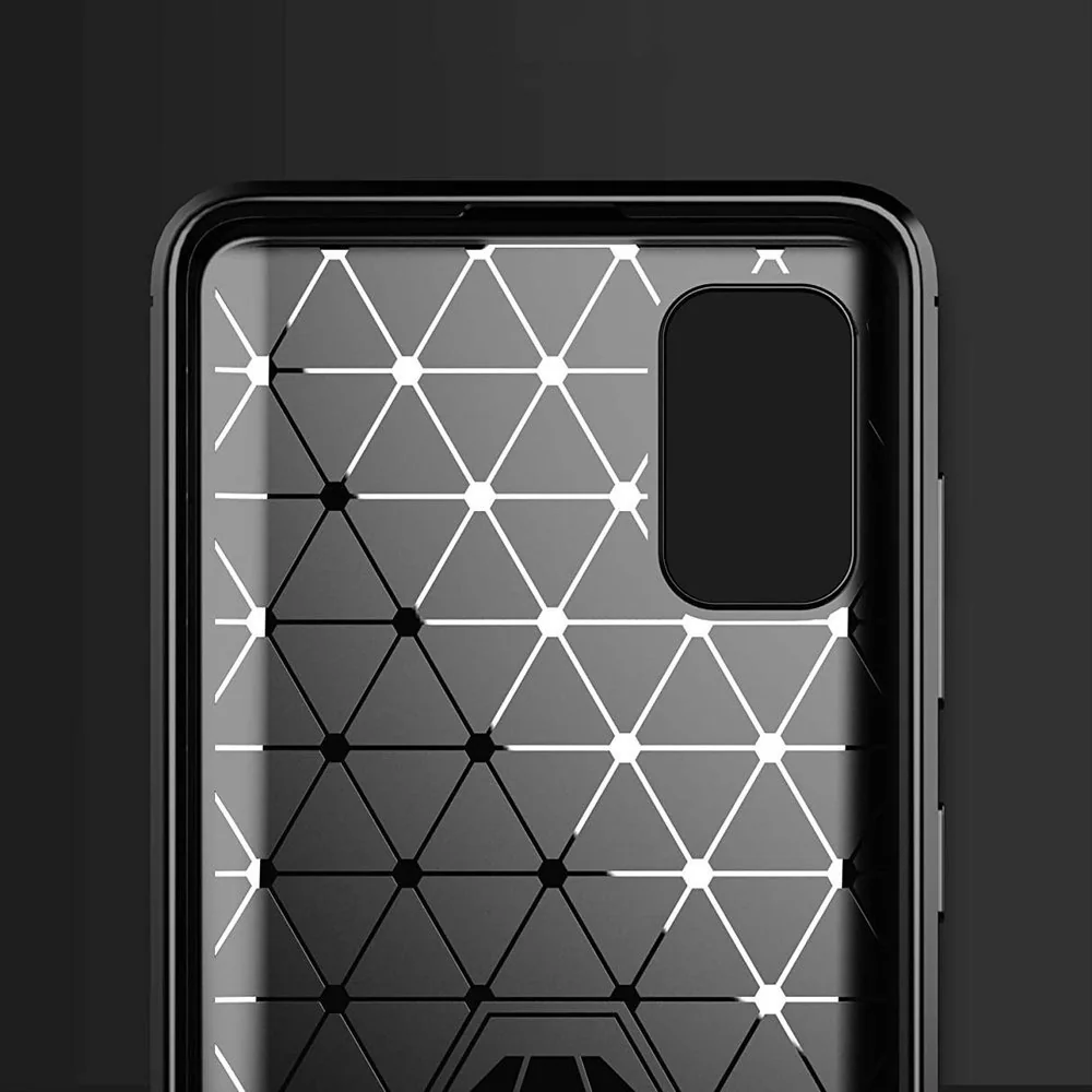 MG Carbon Case Flexible silikónový kryt na Huawei P40 modrý