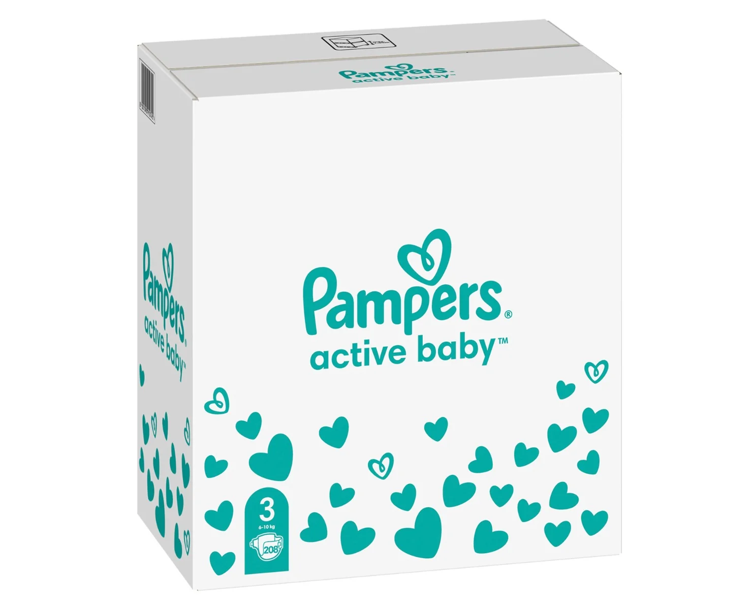 Pampers Active Baby MSB S3 208ks 1×208 ks, plienky