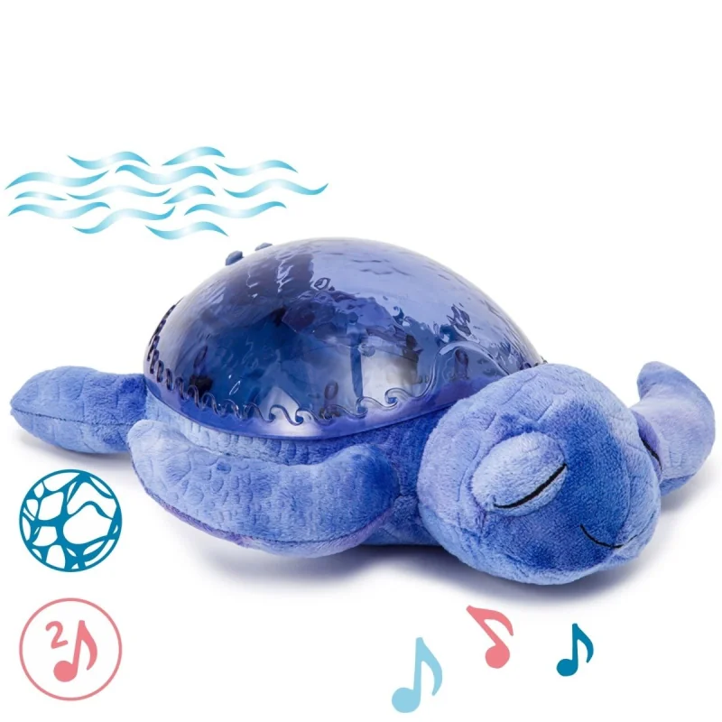 Cloud b® Tranquil Turtle™- Nočné svetielko - Korytnačka, tmavo modré, 0m+ CLTT-7423-PRL