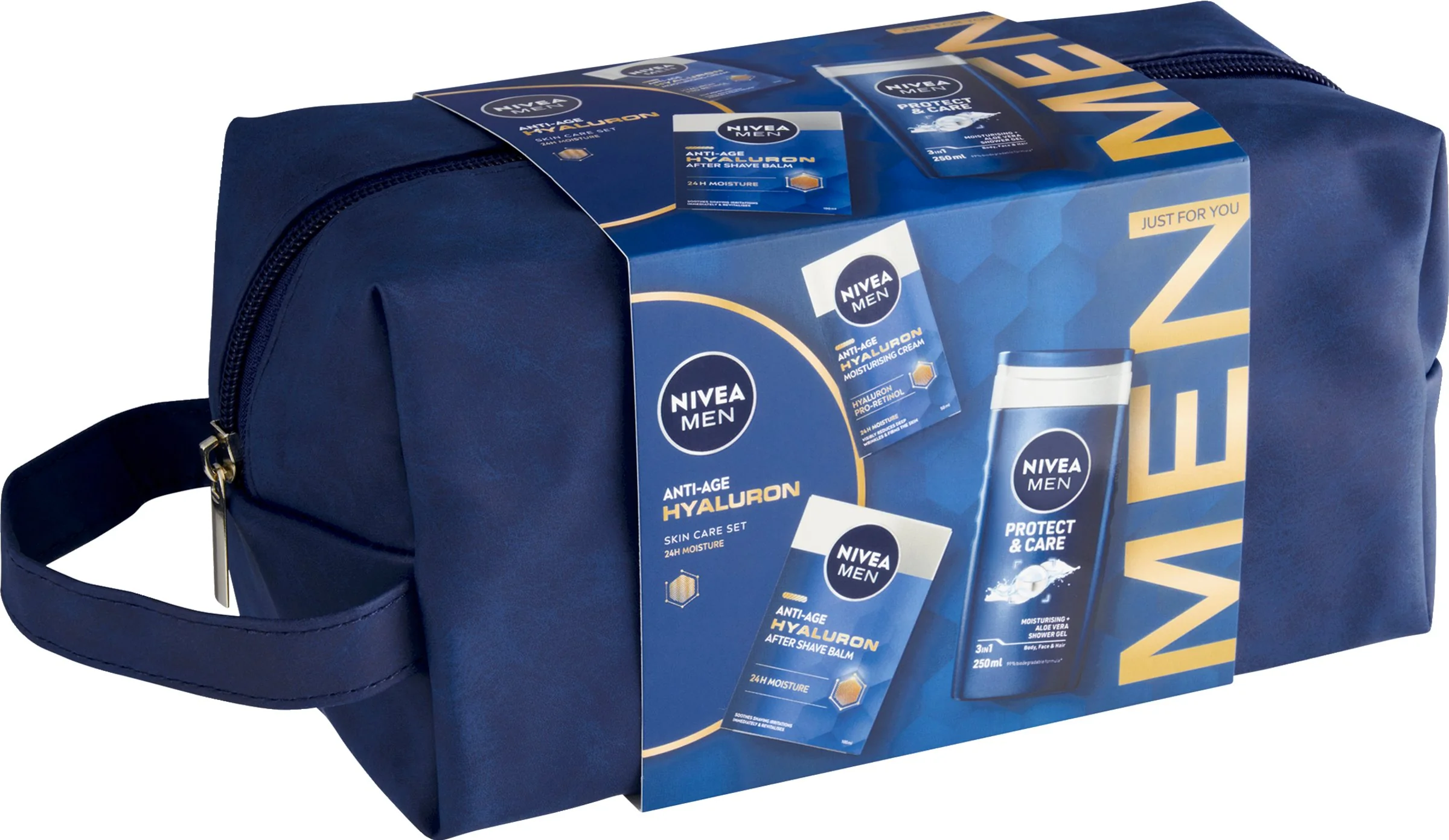 NIVEA MEN BAG HYALURON 1×1 ks, darčekové balenie