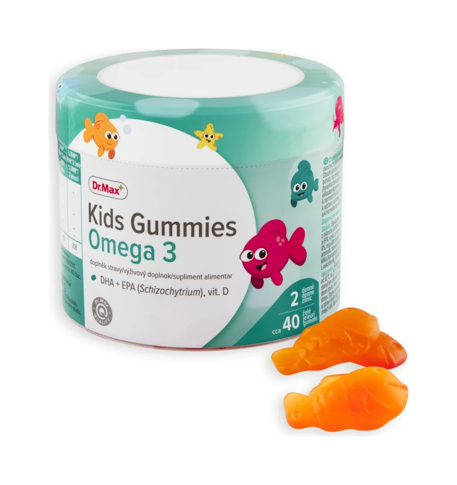 Dr. Max Kids Gummies Omega 3 1×40 ks, želé