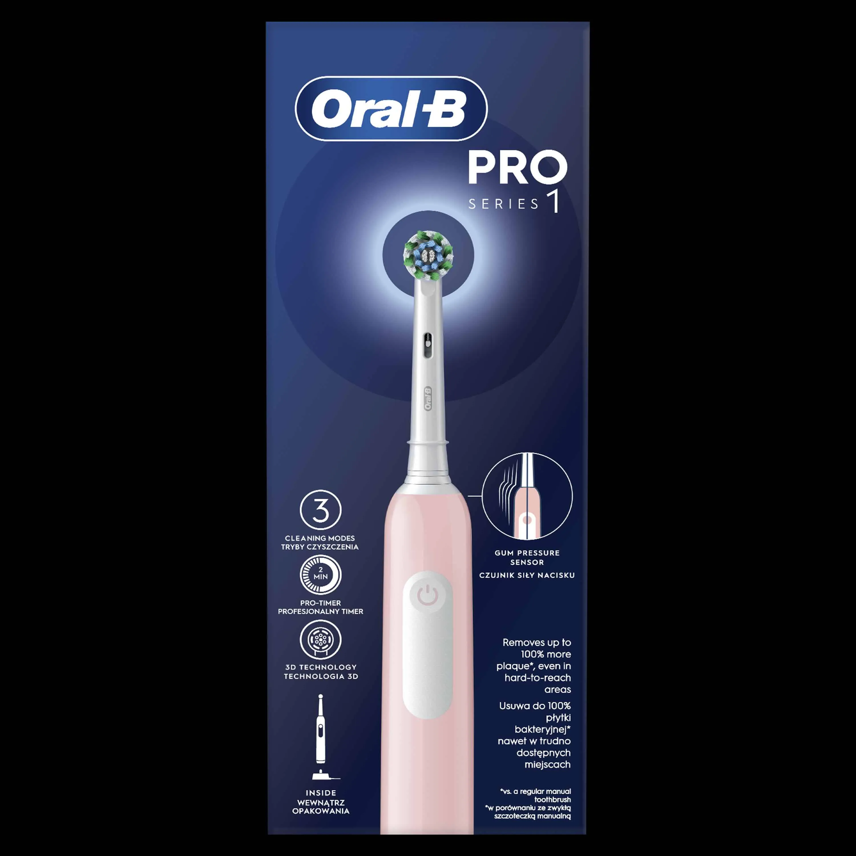 Oral-B EK Pro Series 1 Pink 1×1 ks, elektrická zubná kefka