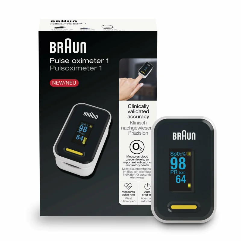 BRAUN 1 YK-81CEU Pulzný oxymeter s OLED displejom 