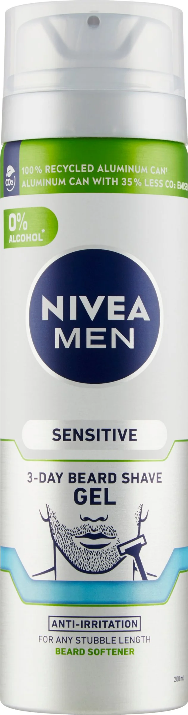 NIVEA Men Gél na holenie Sensitive na 3dňové strnisko