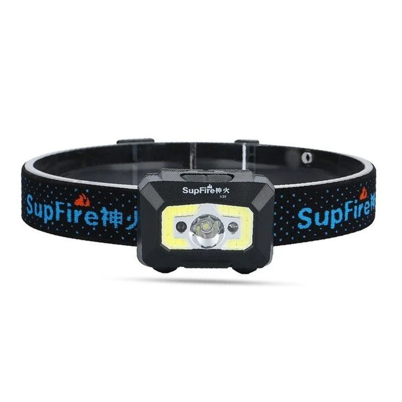 Superfire X30 LED čelovka s bezkontaktným spínačom 500lm, čierna 