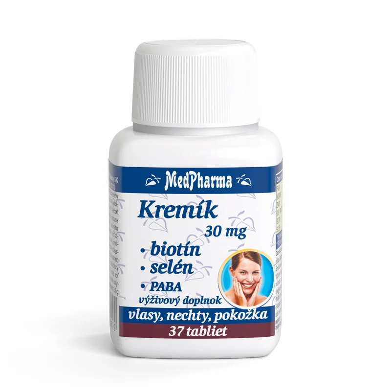 MedPharma KREMÍK 30mg+Biotín+Selén+PABA