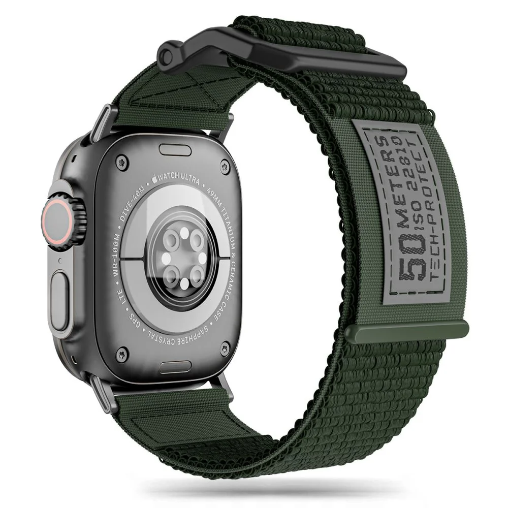 Tech-Protect Scout remienok na Apple Watch 42/44/45/49mm, vojenská zelená