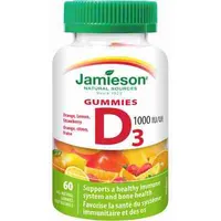 Jamieson Vitamín D3 1000 IU Gummies 60ks