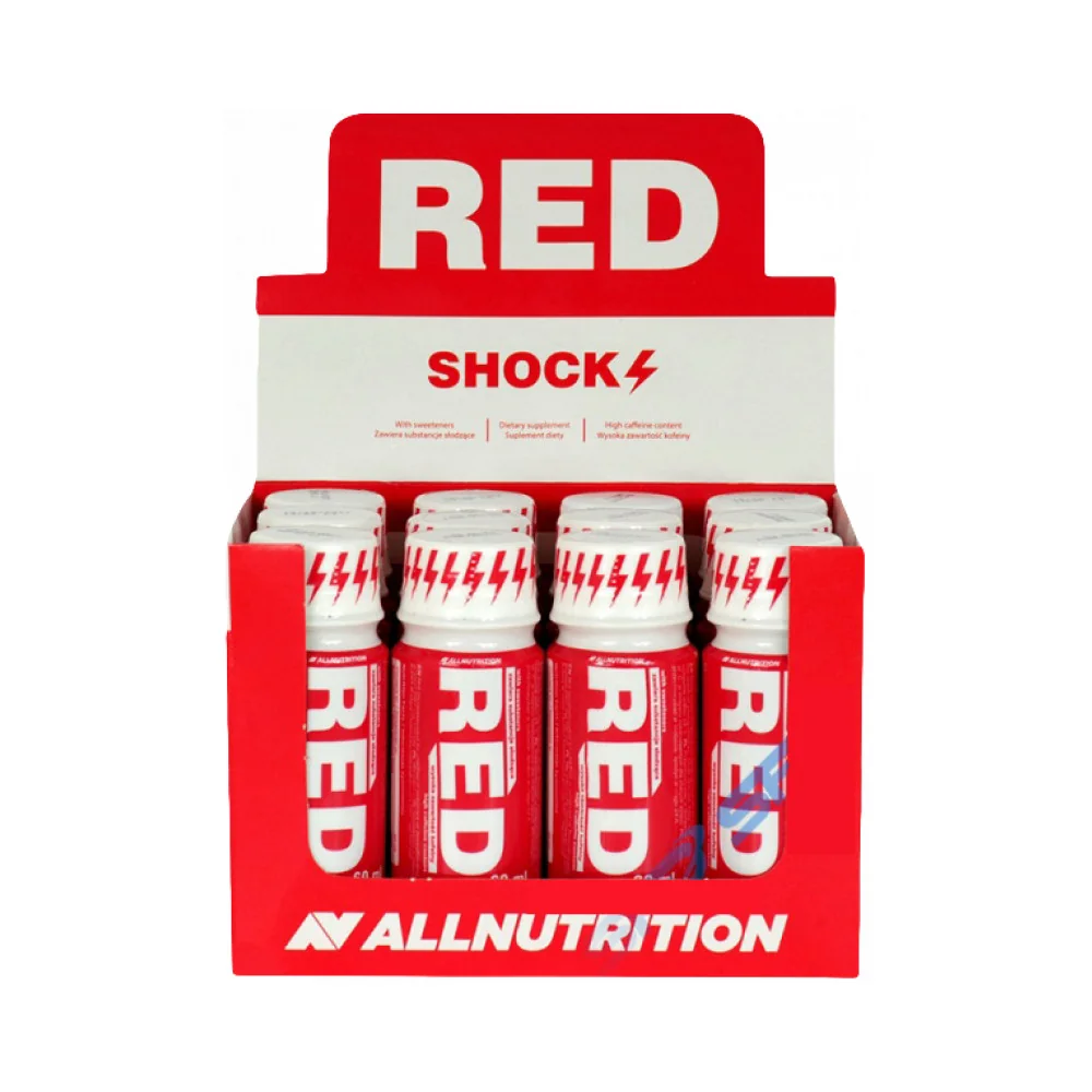 ALLNUTRITION RED SHOCK BOX 12 x 80 ml energetický nápoj