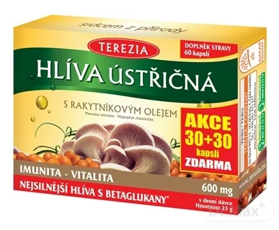 TEREZIA HLIVA USTRICOVITÁ S RAKYTNÍKOVÝM OLEJOM