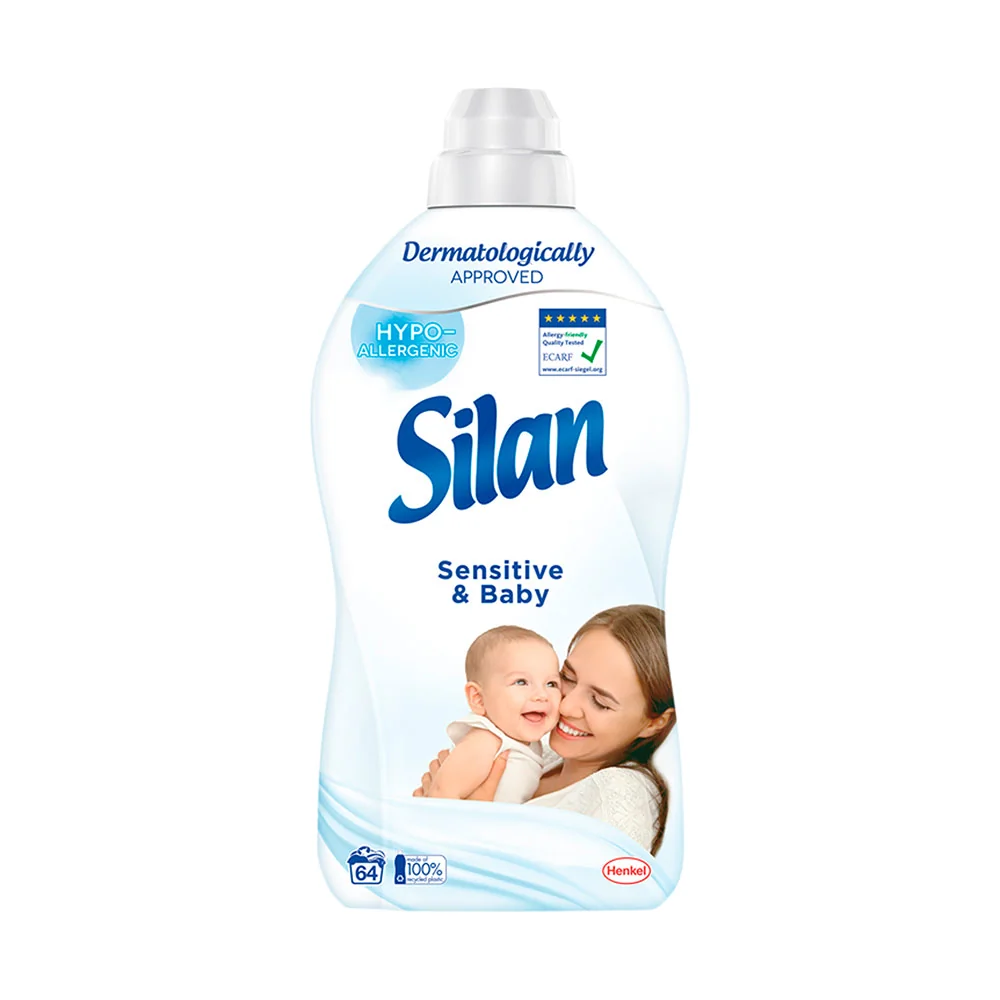 Silan aviváž Sensitive & Baby 64 praní, 1,408 l