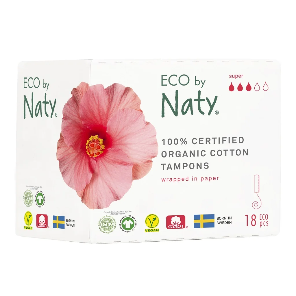 ECO BY NATY Dámske tampóny (18 ks) - super