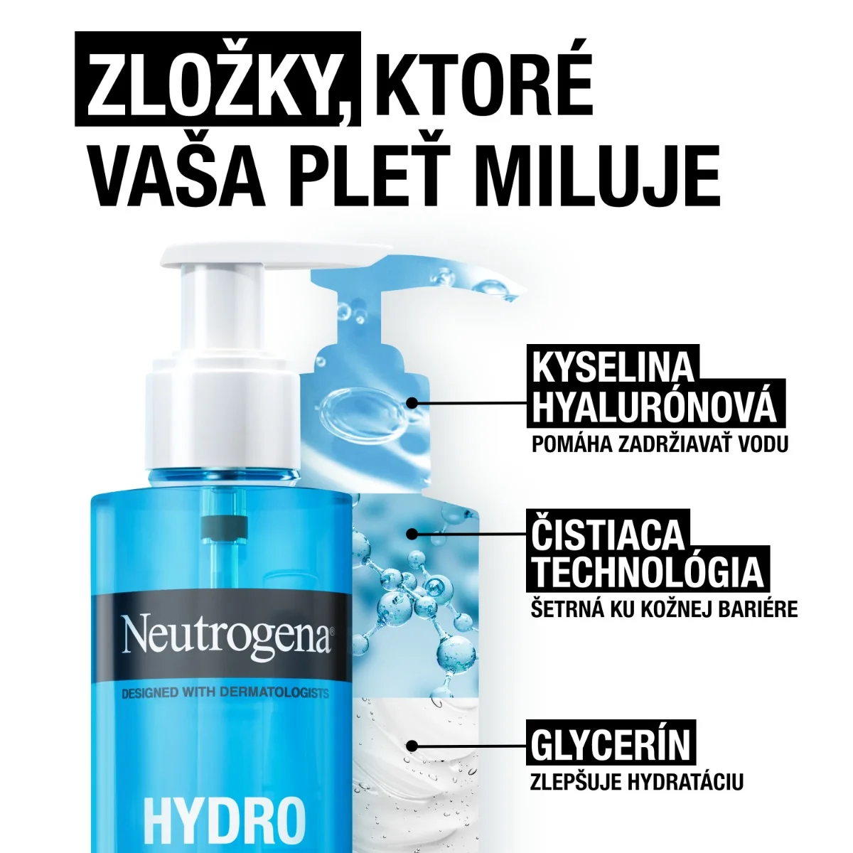 NEUTROGENA® Hydro Boost neparfumovaný čistiaci gél 1×200 ml, čistiaci gél