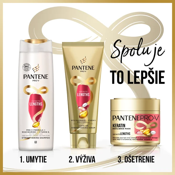 Pantene Pro-V Posilňujúce Sérum, Infinite Long 1×200 ml, bezoplachové sérum