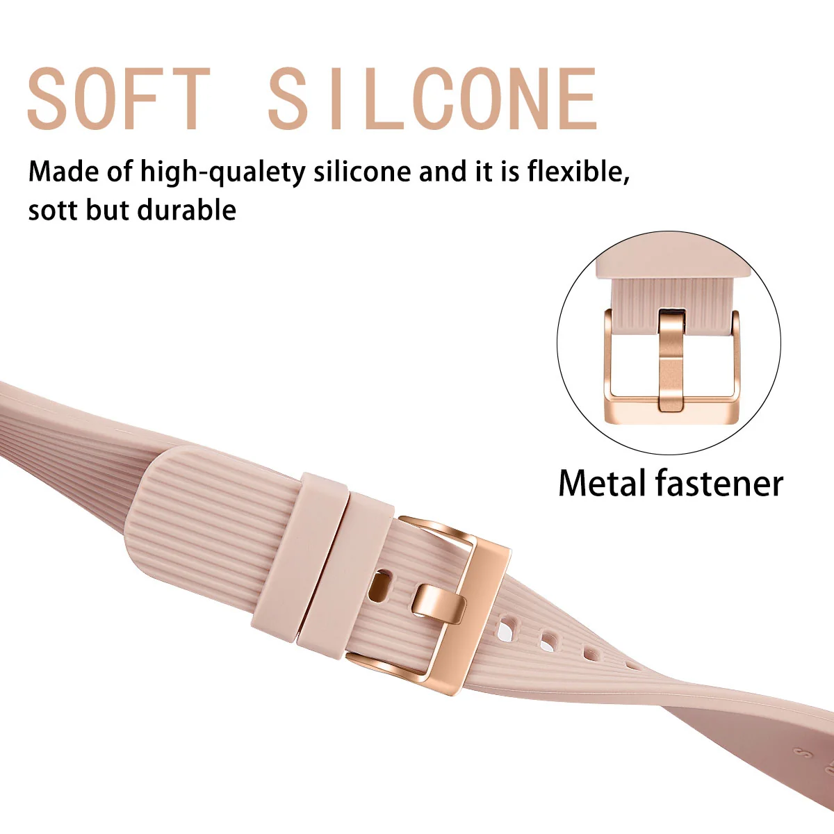 BStrap Silicone Line (Large) remienok na Xiaomi Amazfit GTS apricot