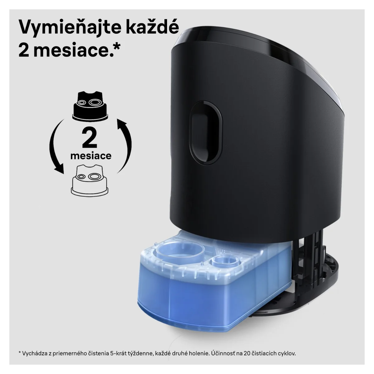 Braun 3 v 1 ShaverCare SmartCare Center Náhradná Náplň, Hygienické Čistenie, 4 ks 1×4 ks, náhradná náplň