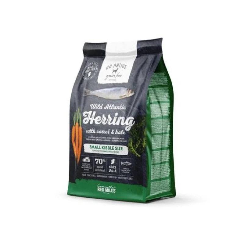 GO NATIVE Small Breed Herring with Carrot and Kale 1,5kg ultraprémiové krmivo pre psov malých plemien so sleďom, mrkvou a kelom 