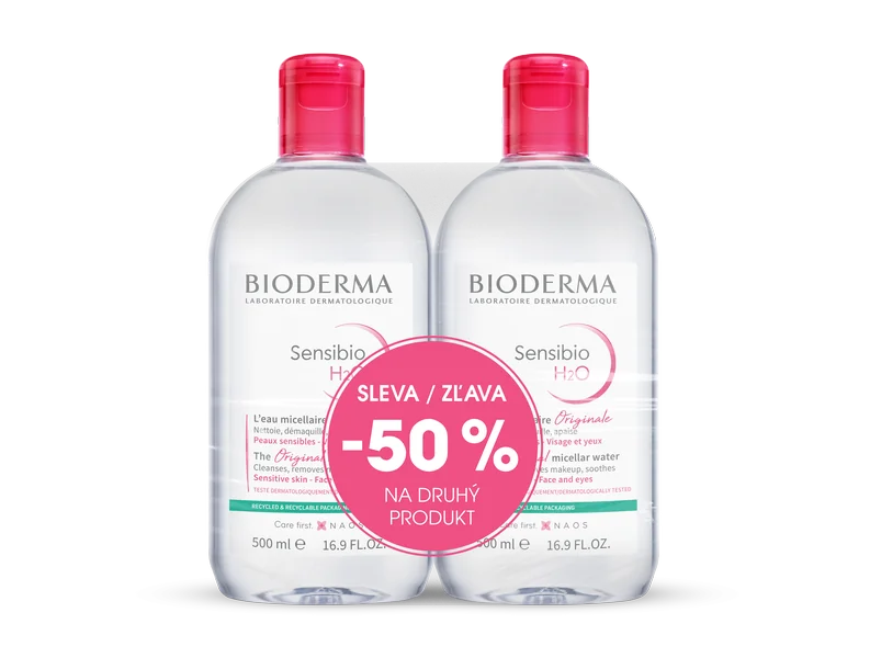 BIODERMA Sensibio H2O 500ml 1+1 Festival