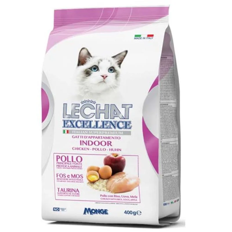 MONGE LECHAT EXCELLENCE INDOOR 400g superprémiové krmivo pre mačky