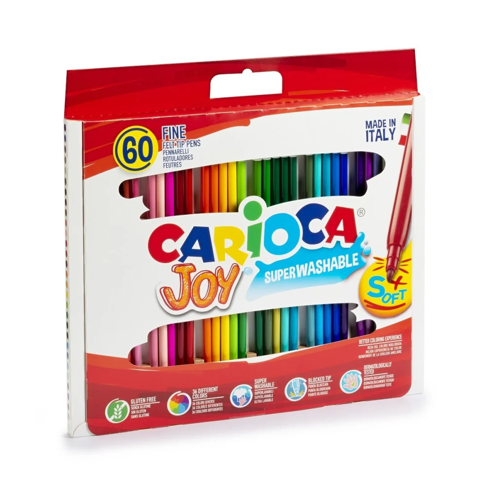 JOY Fixky s plsteným hrotom Carioca 60 ks-CARIOCA 