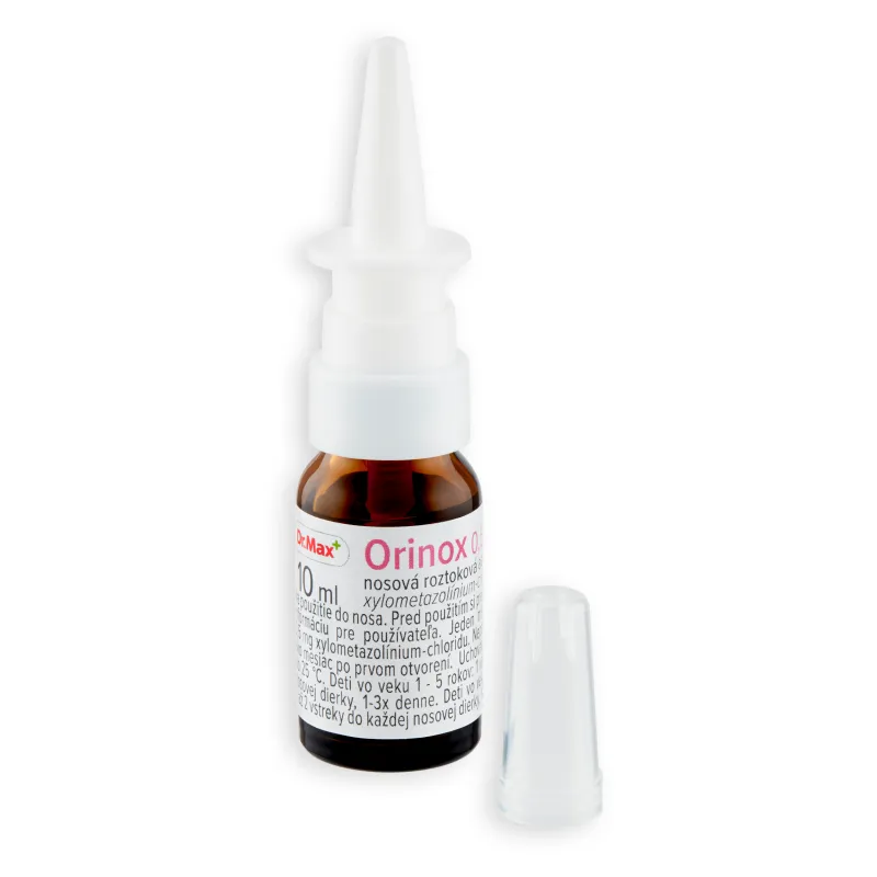 Orinox 0,5 mg/ml 1×10 ml, nosový roztok