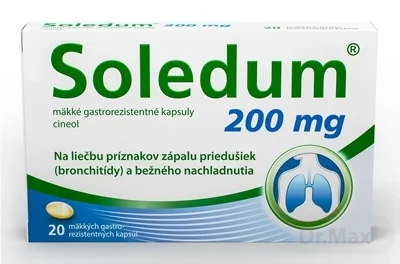 Soledum 200 mg mäkké gastrorezistentné kapsuly