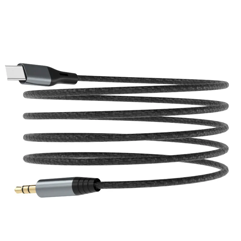 Dudao L11ProT audio kábel USB-C / 3.5mm mini jack, sivý 