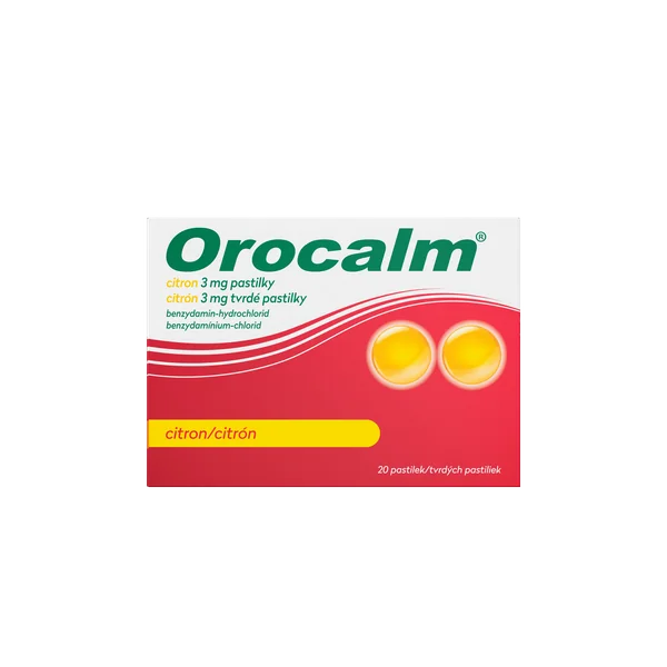 Orocalm® citrón 3 mg tvrdé pastilky