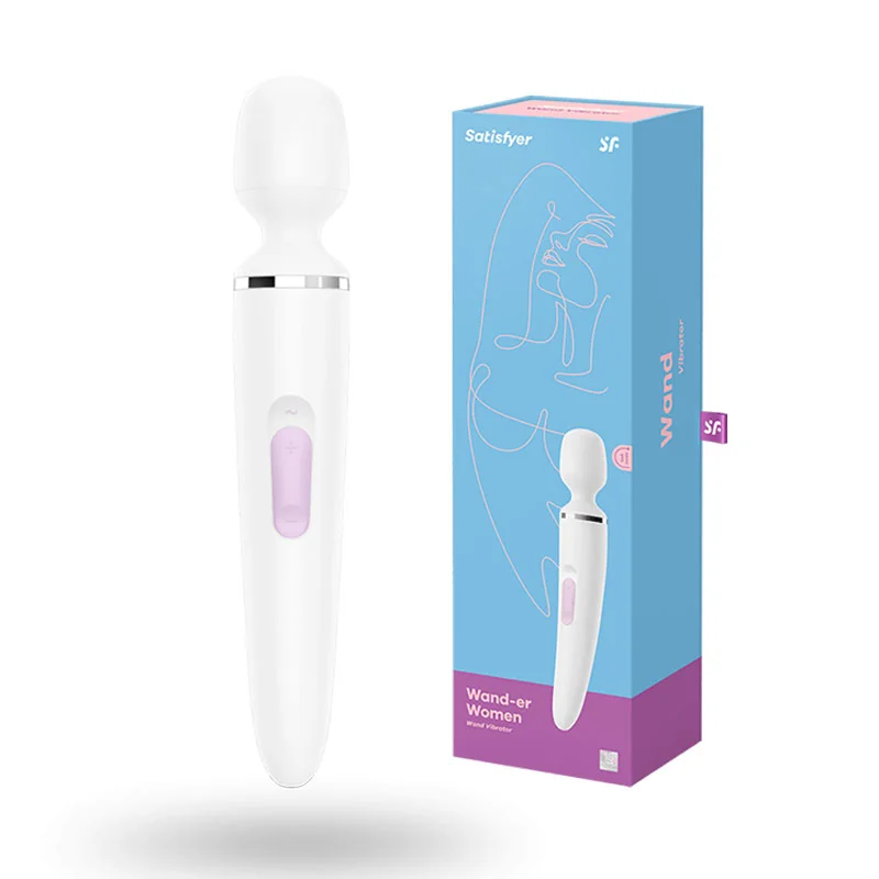 Satisfyer Wand-er Woman masážna hlavica white VALENTÍNSKY DARČEK! Lubrigačný gél v hodnote 9,90Eur ZDARMA