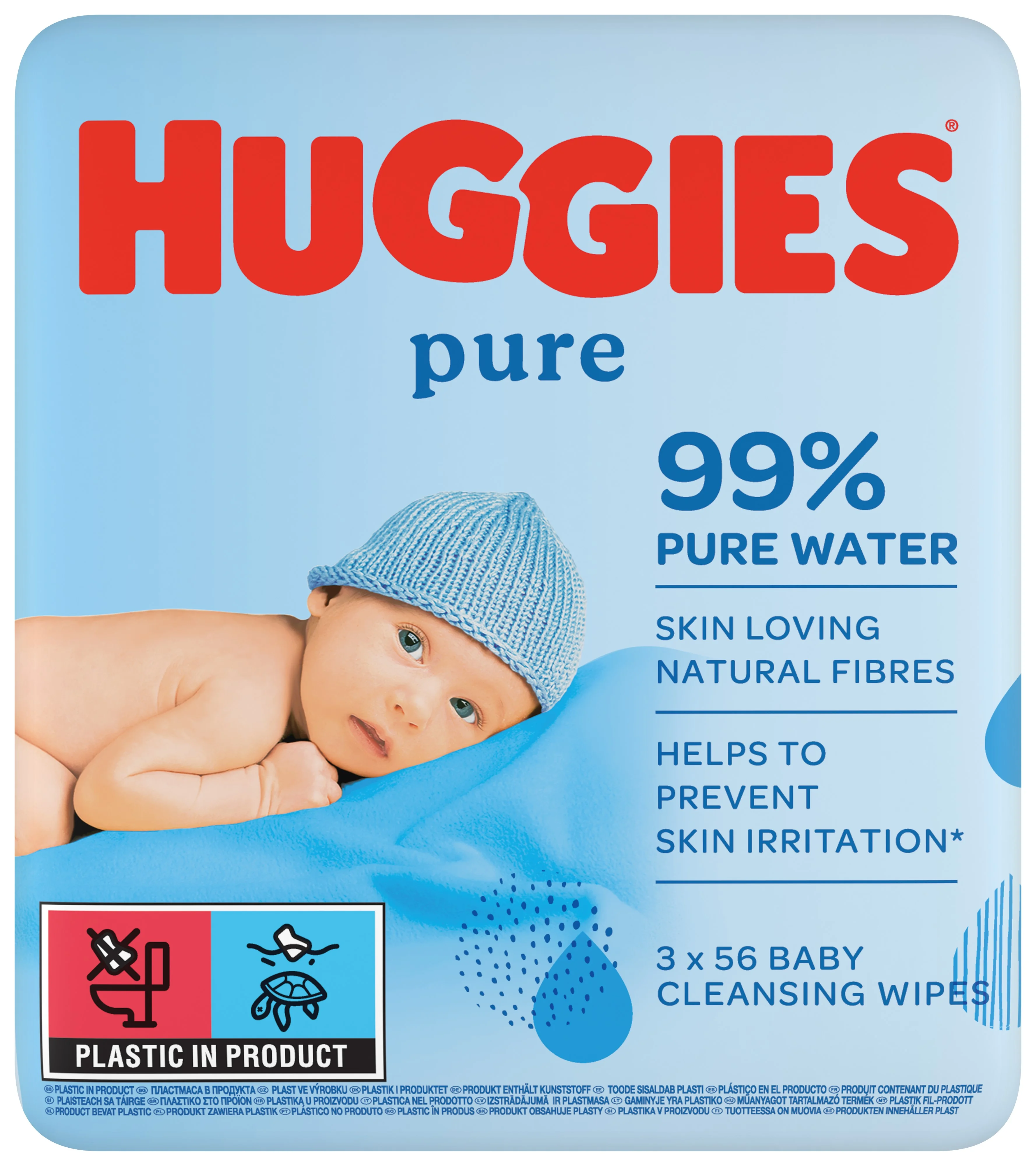 HUGGIES Pure Triplo  3x56 ks