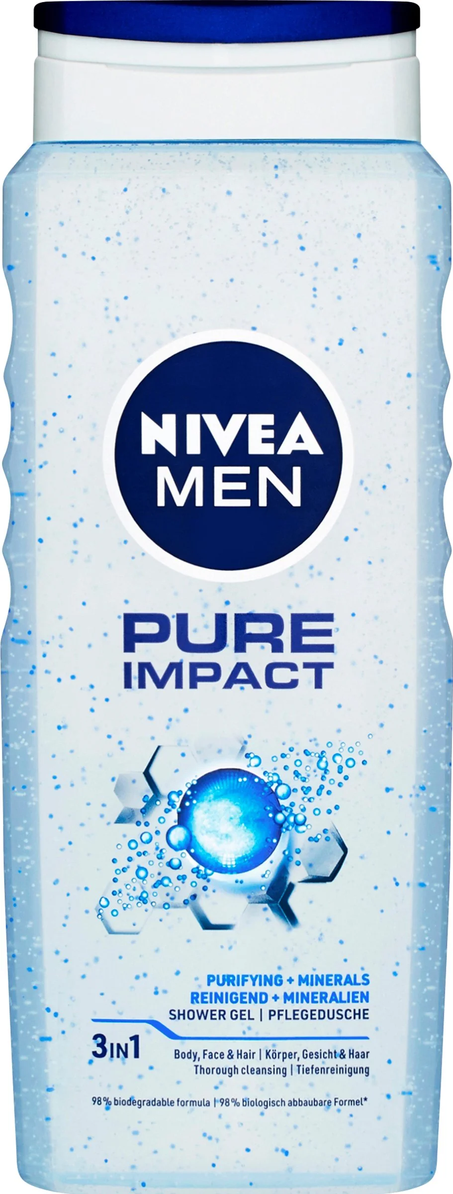 NIVEA Men Sprchovací gél Pure Impact 500ml 1×500 ml, sprchovací gél