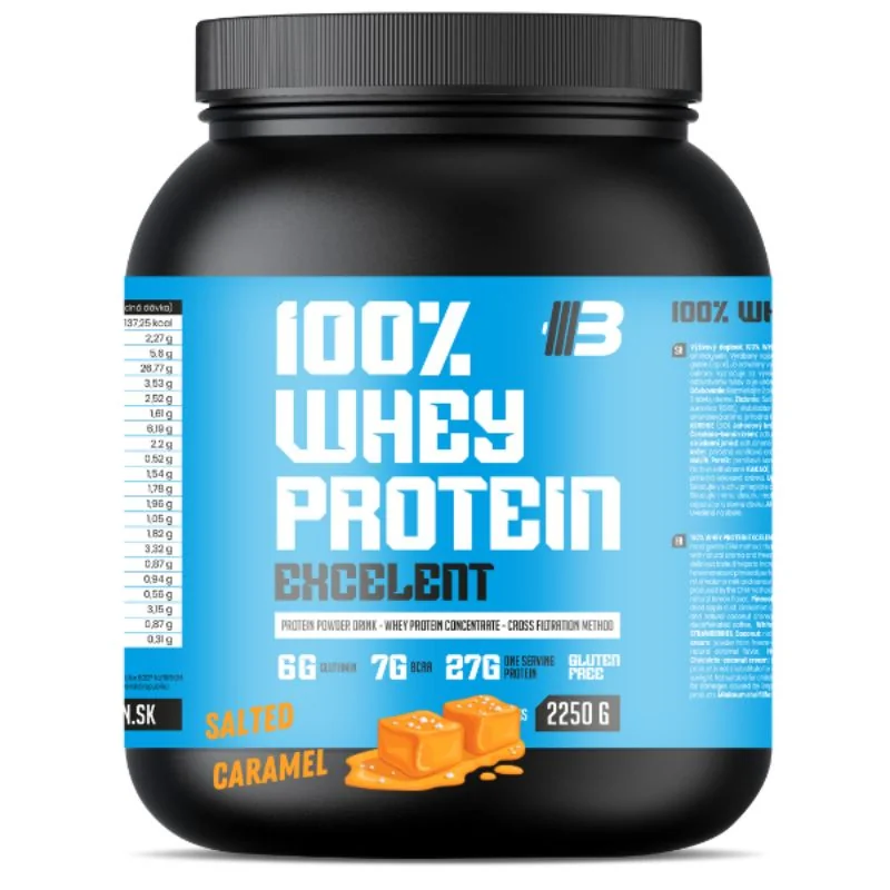 Excelent 100% Whey Proteín - slaný karamel od BODY NUTRITION - 2250g