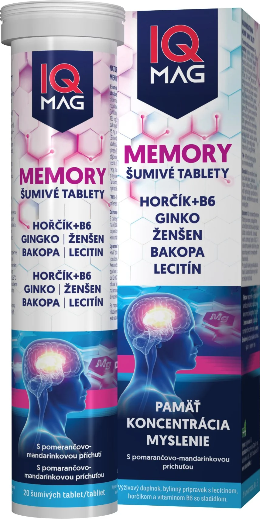 IQ Mag Memory na pameť, pomaranč-mandarinka