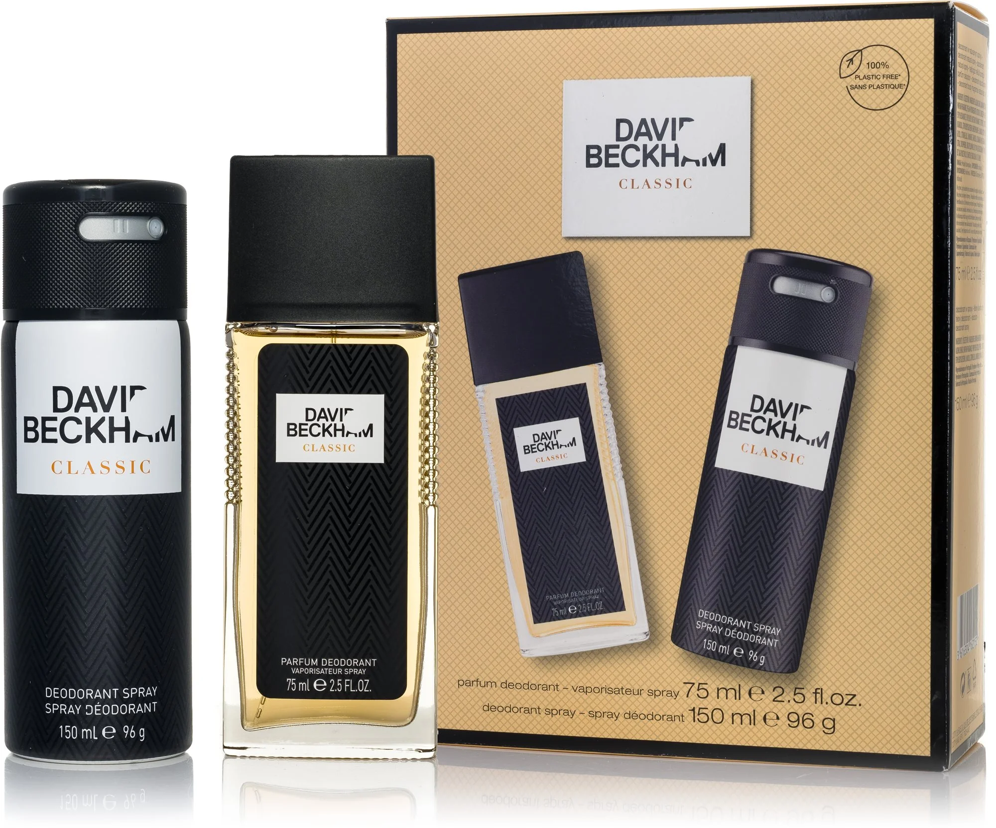 DAVID BECKHAM C. DEO R 75ML+DEO SPREJ 150ML 1SET