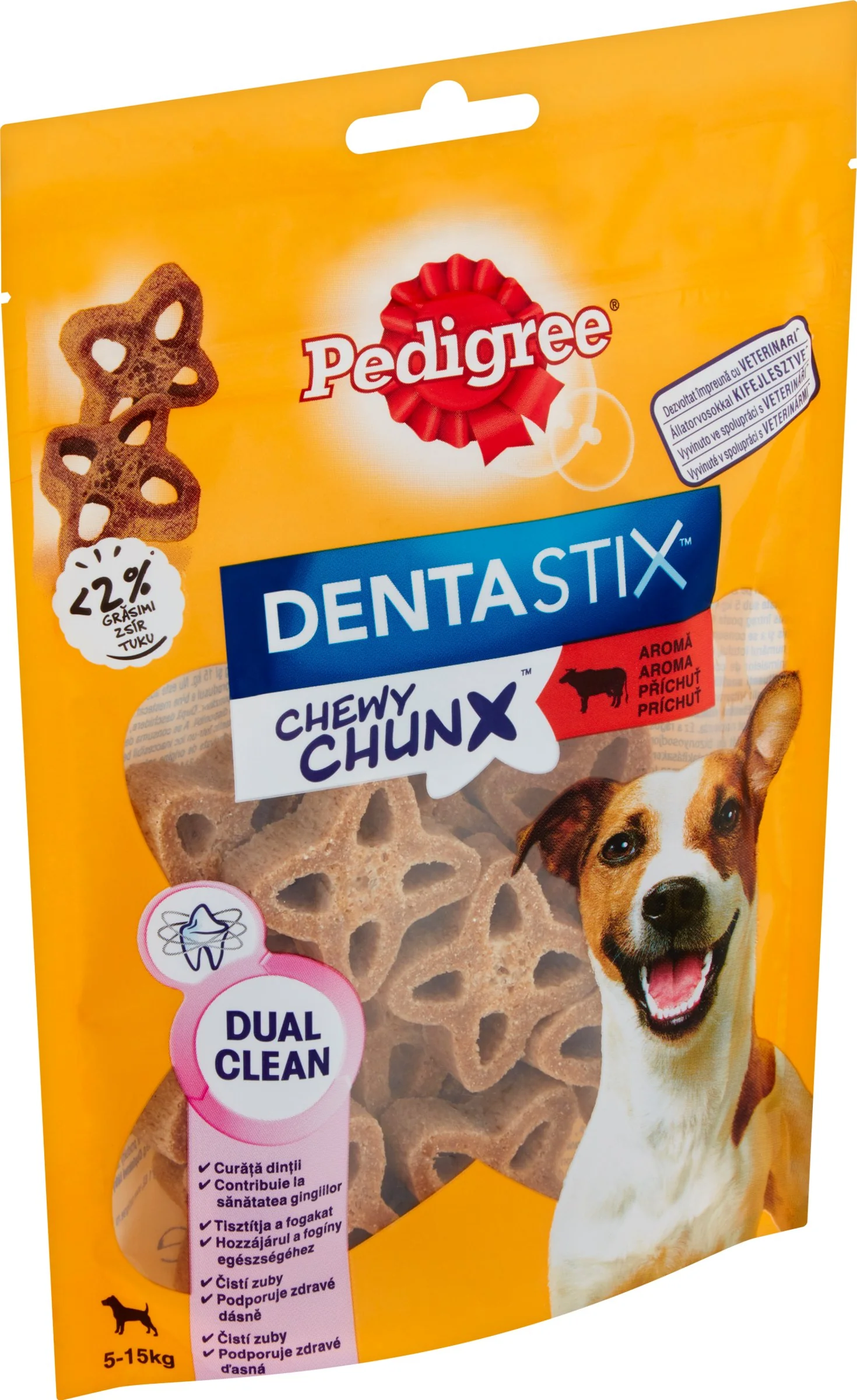 PEDIGREE pochúťka DentaStix Chewy Chunx hovädzie MINI 68g 1×68 g, pochúťka pre psy