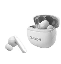 Canyon TWS-8, True Wireless Bluetooth slúchadlá do uší, nabíjacia stanica v kazete, biele 1×1 ks, slúchadlá