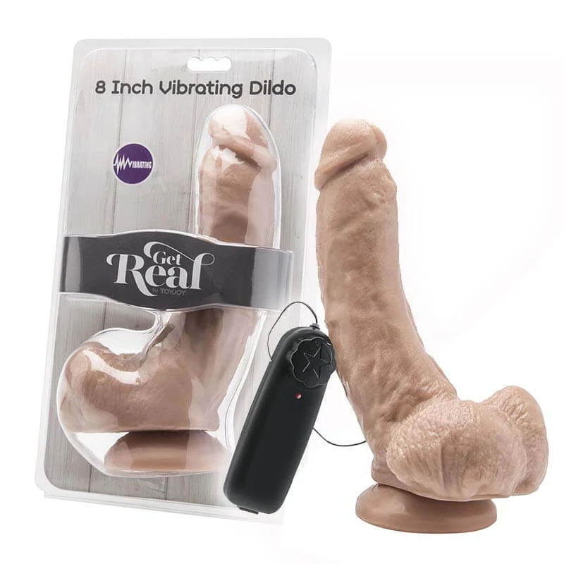 Get Real 8 Inch vibračné dildo