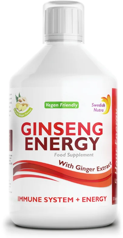 Ginseng Energy tekutý ženšen a zázvor 500 ml 1×500 ml, výživový doplnok